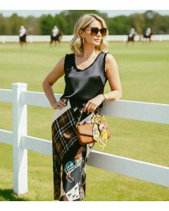 Satiinitoppi ruskea ANNIE