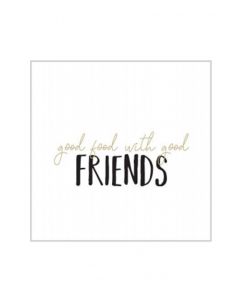 Servetti 33x33cm friends