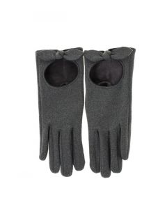 Hanskat rusetti harmaa NEA