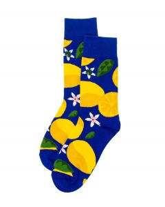 Sukat sininen sitruuna FUNNY SOCKS