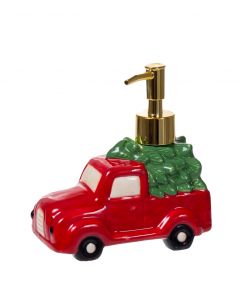 Pumppupullo jouluauto punainen