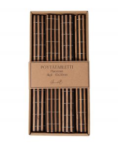 Pöytätabletti 4kpl bambu musta