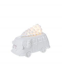 Jouluauto valkoinen led