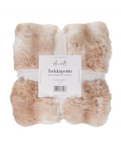 Torkkupeitto 130x150cm beige/valk.
