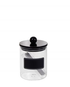 Lasipurkki 700ml musta