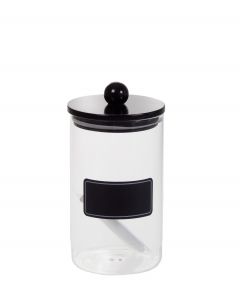 Lasipurkki 1000ml musta