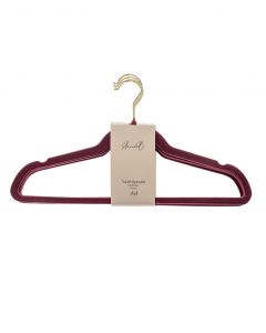 Vaateripustimet burgundy 5kpl