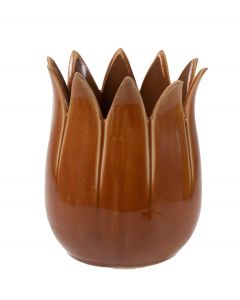 Ruukku ruskea nuppu 13x13x16cm