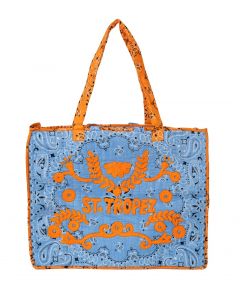 Laukku sininen/oranssi