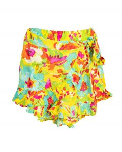 Shortsit kietaisumalli keltainen M