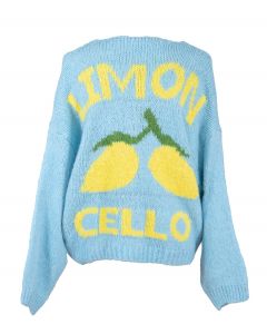 Neuletakki sininen LEMON