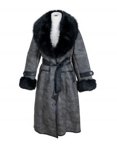 Kelsitakki keinonahka musta M CLOE