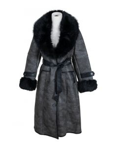 Kelsitakki keinonahka musta M CLOE