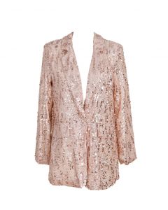 Paljettijakku champagne