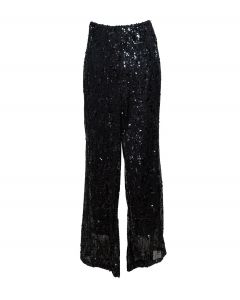 Paljettihousut musta