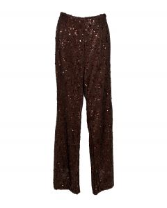 Paljettihousut ruskea