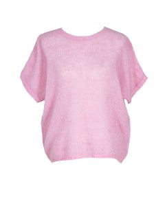 Mohairneule vaaleanpunainen