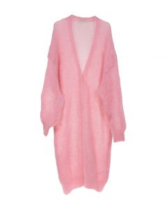 Mohair-neuletakki vaaleanpunainen