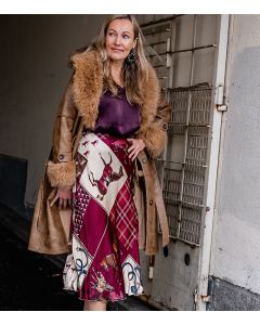 Satiinihame viininpunainen ANNIE