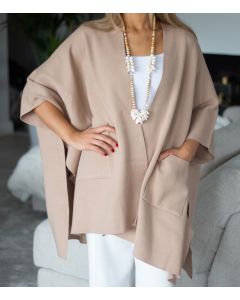 Poncho ruskea LINA