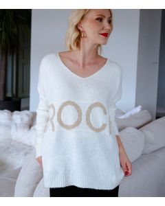 Neulepusero valkoinen ROCK