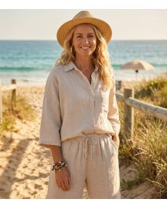 Pellavapaita beige LINO