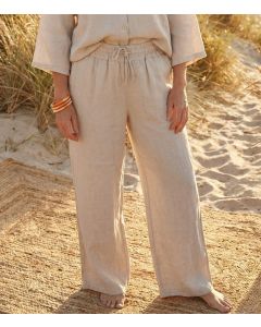 Pellavahousut beige LINO