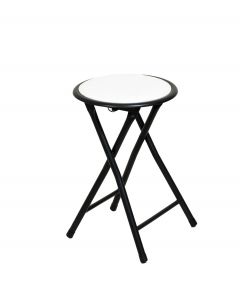 Taittojakkara valkoinen 30x30x45cm