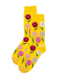 Sukat kukka keltainen FUNNY SOCKS