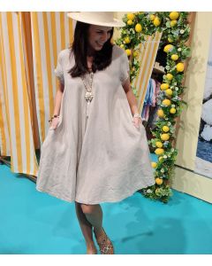 Pellavamekko beige LINO