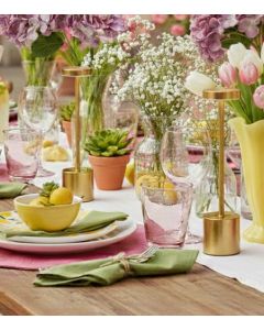 Pöytävalaisin 34cm kulta LED