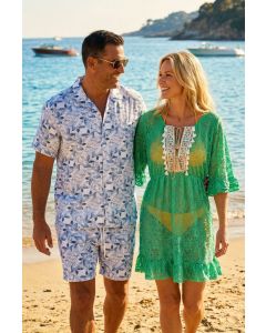 Miesten kuviolliset shortsit L AXEL