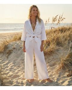 Pellavapaita valkoinen LINO