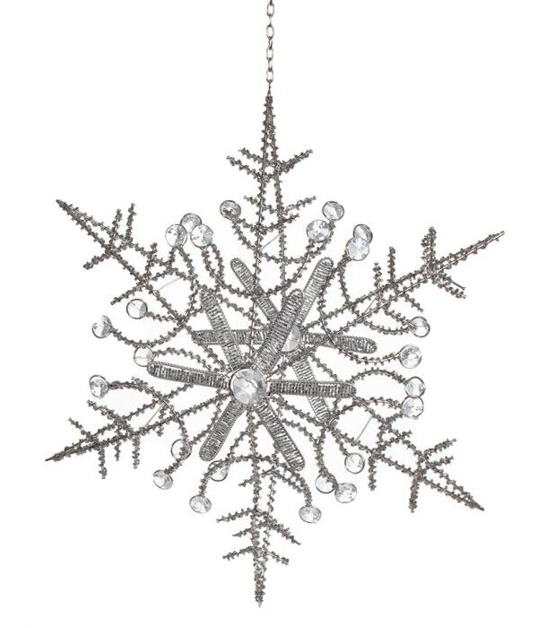Koriste lumihiutale 38cm CRYSTAL - Kuva 2