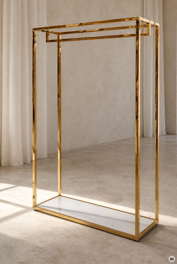 Vaateteline kulta 120x40x200cm