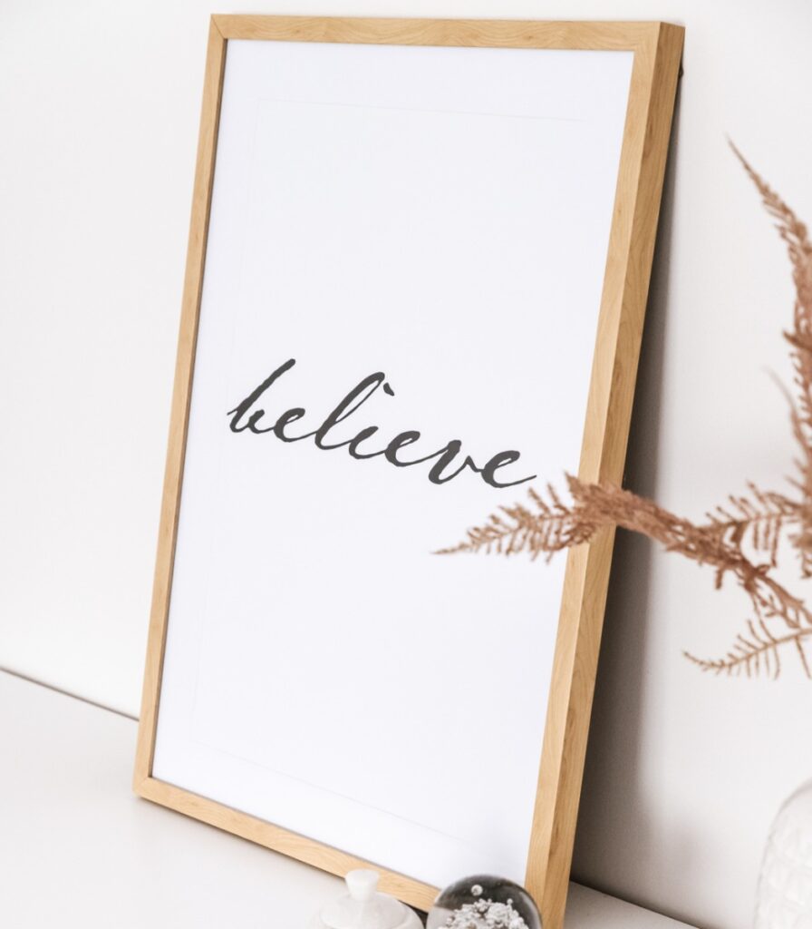 Taulu Believe 50x70cm DECO
