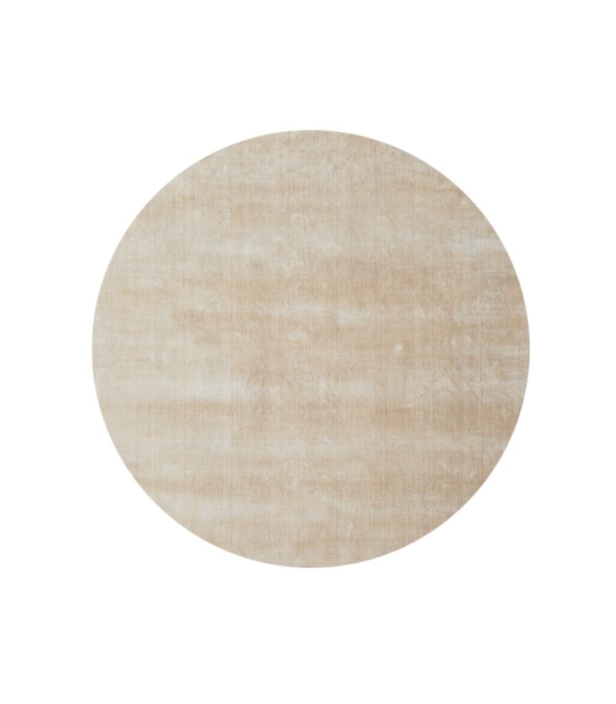 Viskoosimatto Ø135cm beige FLAVIA
