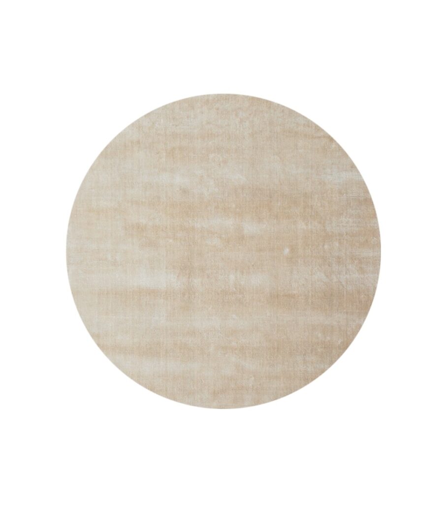 Viskoosimatto Ø135cm beige FLAVIA