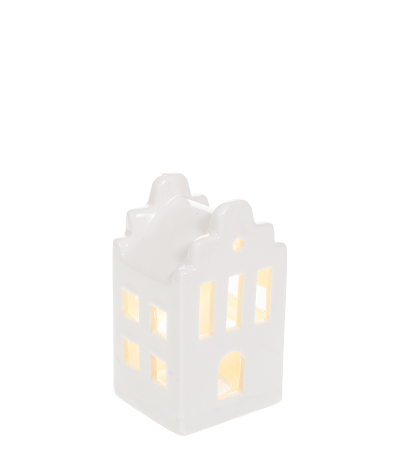 Joulutalo led-valoilla 10cm HOLLY
