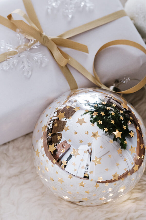 Joulupallo led-valoilla 14cm STARRY - Kuva 2