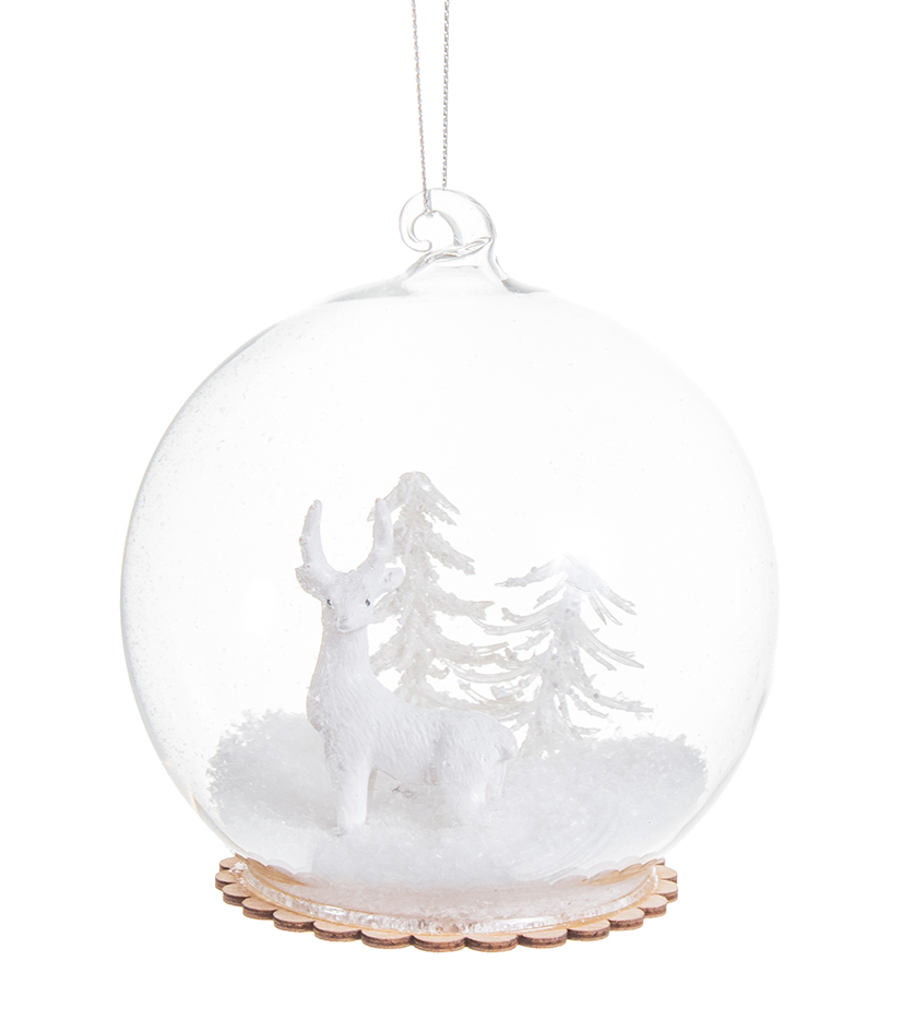 Joulupallo led-valoilla 10cm FROST