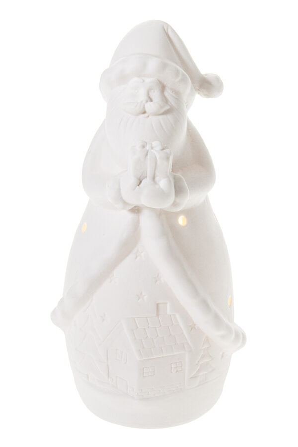 Joulupukki led-valoilla 18,5cm - Kuva 2