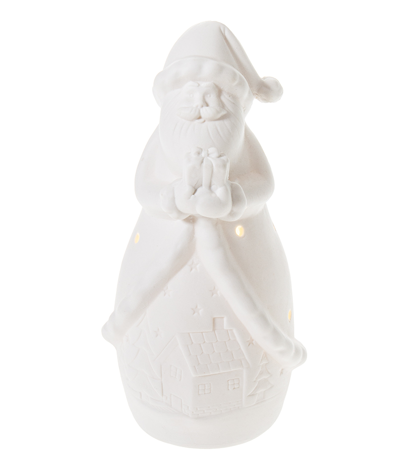 Joulupukki led-valoilla 18,5cm