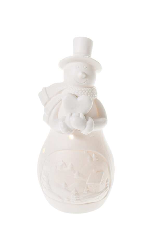 Lumiukko led-valoilla 17cm - Kuva 2