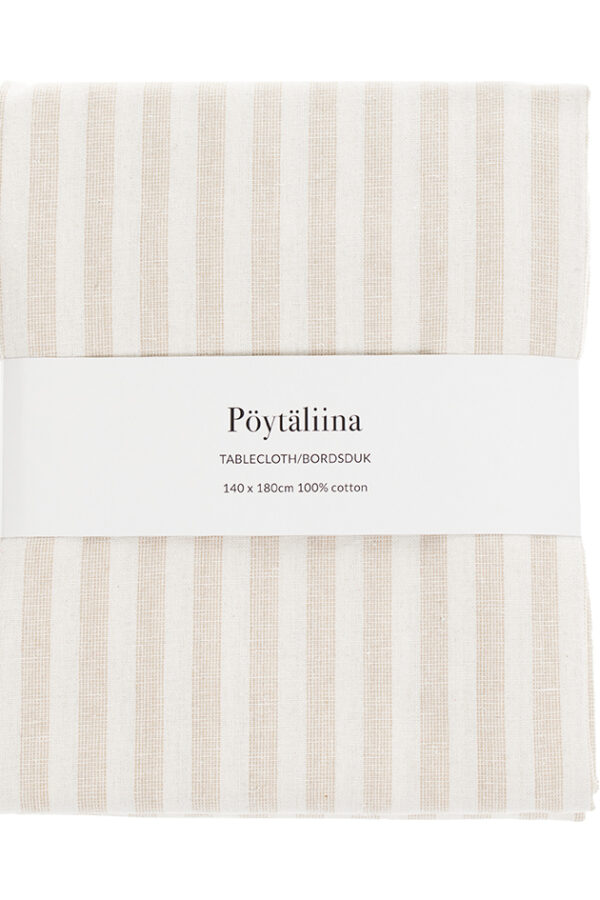 Pöytäliina 140x180cm beige STRIPE - Kuva 2