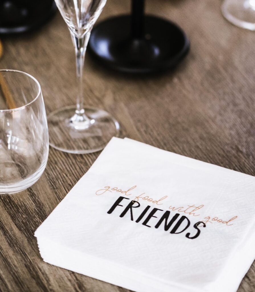 Servetti 33x33cm friends