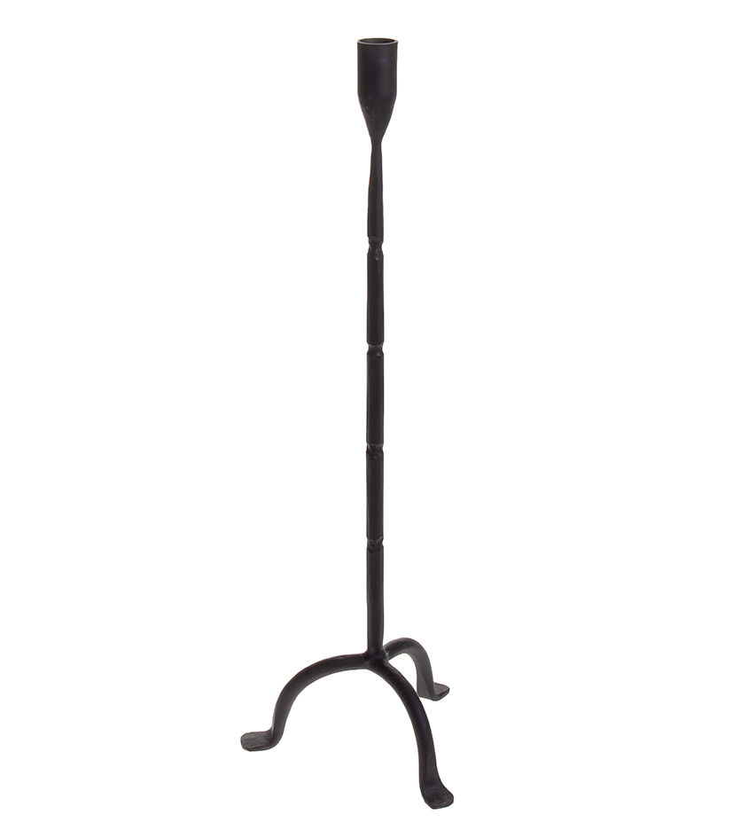 Kynttilänjalka musta 50cm IRON