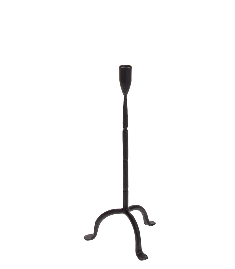 Kynttilänjalka musta 40 cm IRON