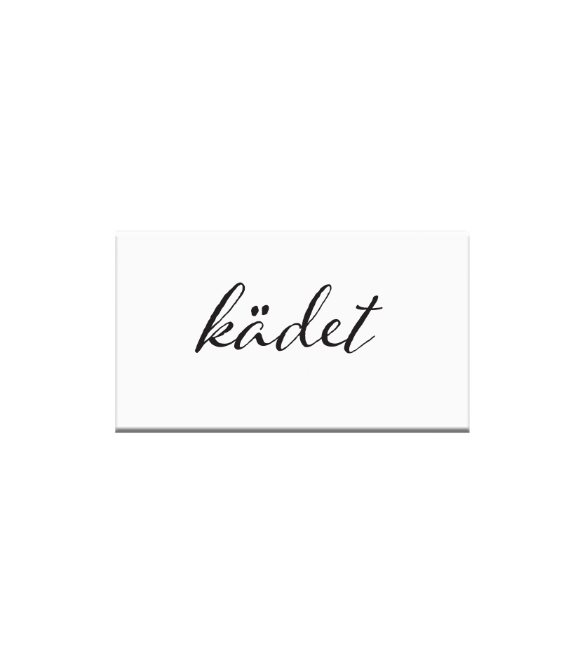 Kyltti 5x3cm kädet