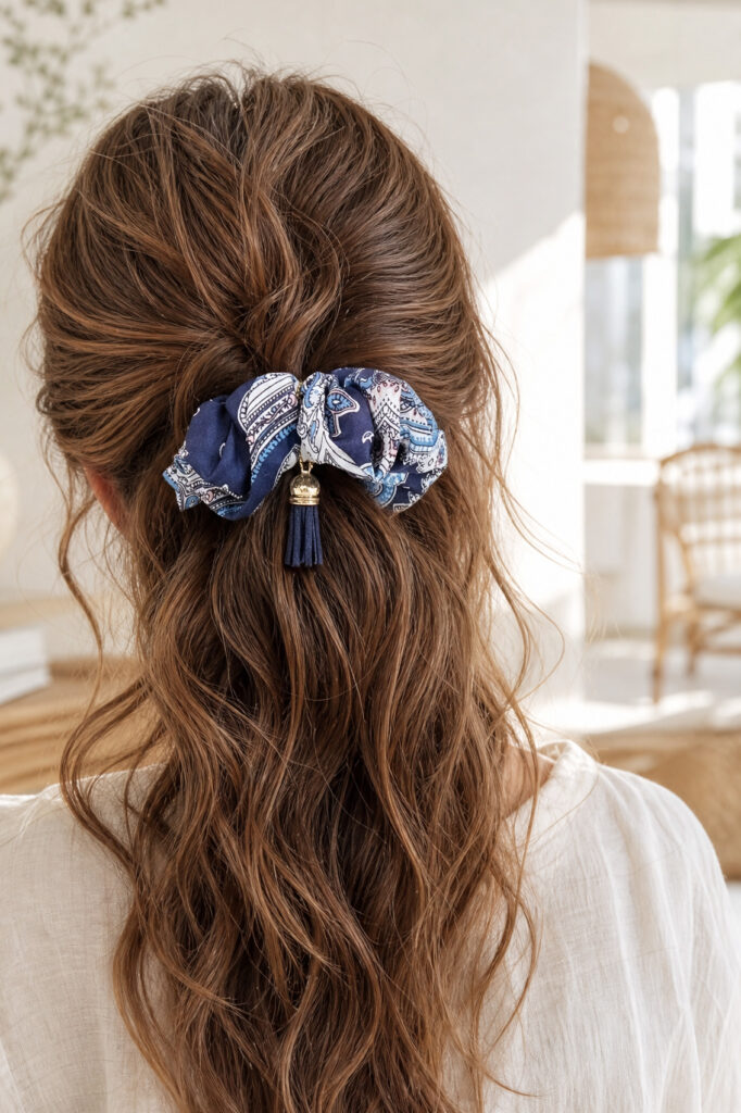 Hiusdonitsi navy tassel EXCLUSIVE